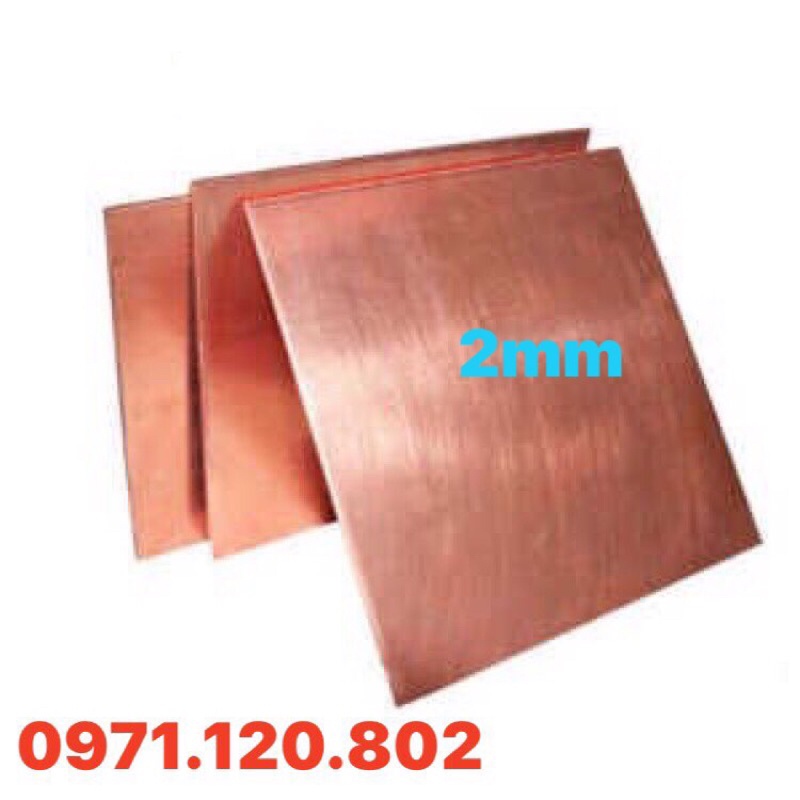 Đồng đỏ tấm kích thước 200mm*600mm*2mm