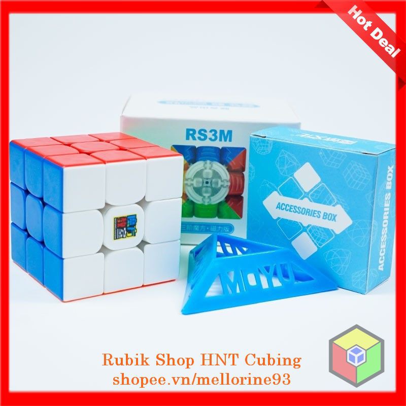 Rubik 2x2x2 MoYu RS2M Đồ Chơi Khối Lập Phương Rubic 2 Tầng MoYu RS2 M 2020 (Có Sẵn Nam Châm)