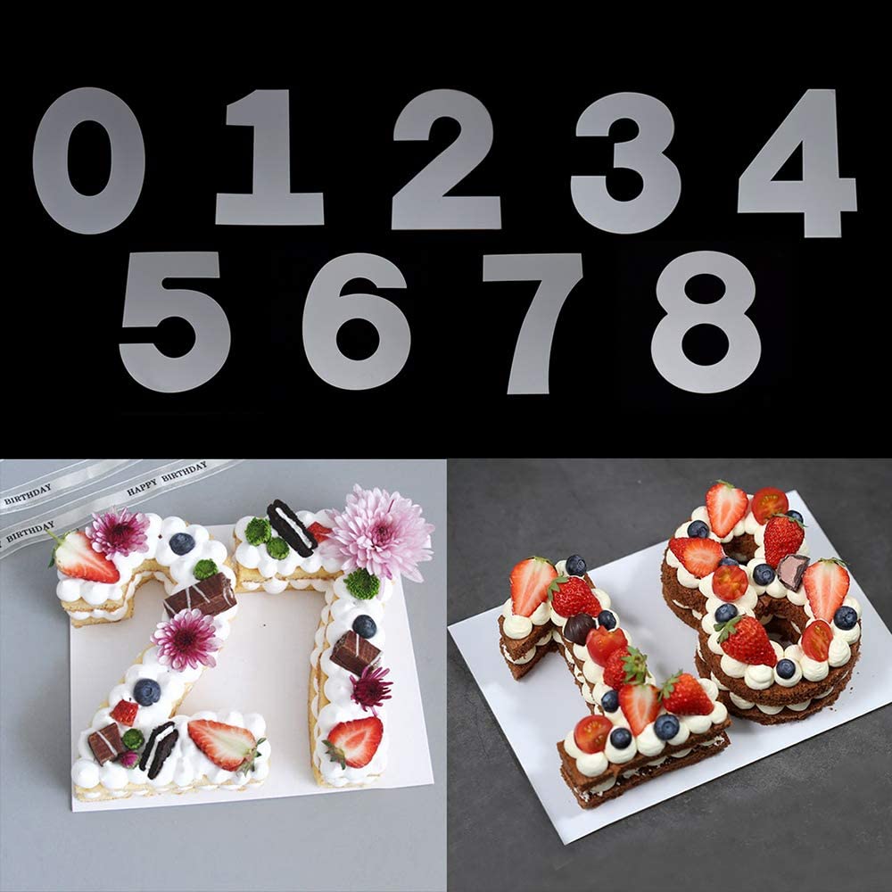 Conopery CONOPERYKhuôn làm bánh  họa tiết chữ cái/ chữ số 0-8