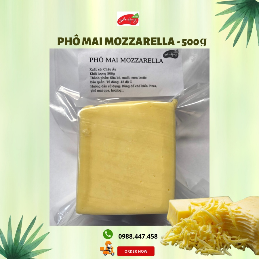 Phô mai Mozzarella - túi - 500g