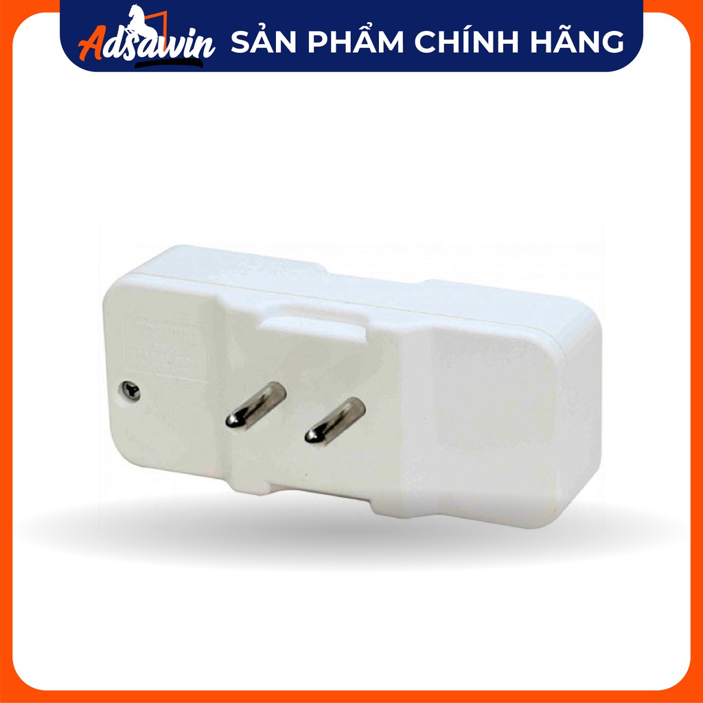 CHÍNH HÃNG -Phích cắm (Ổ cắm) chia ổ TOSHINO TW2-A MADE IN THAILAND chia 2 ổ kèm công tắc,2000W,ABS chống cháy.