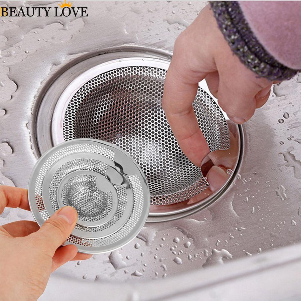 Nắp Lưới Lọc Bằng Thép Không Gỉ Chống Tắc Nghẽn Cho Bồn Rửa Nhà Bếp