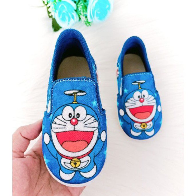 Giày Lười Giả Da Hình Mèo Dễ Thương Cho Bé