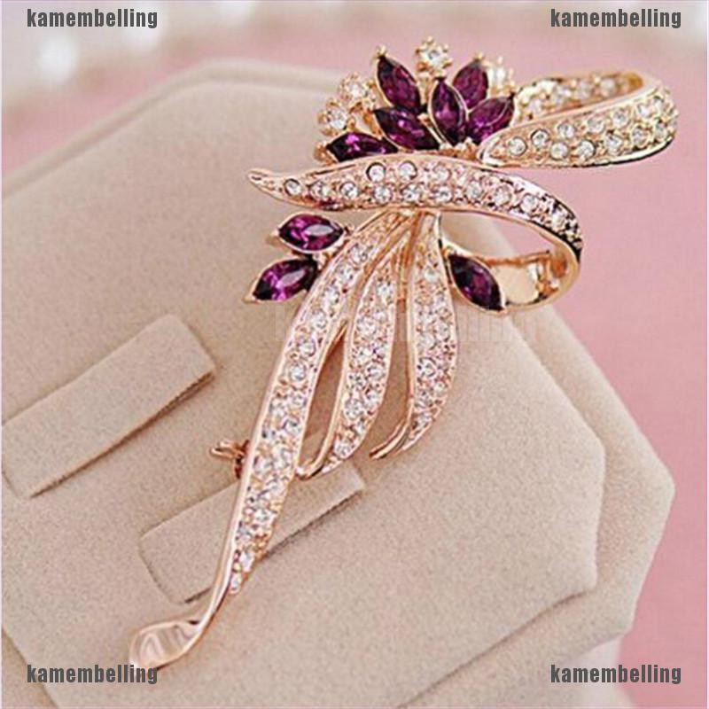 (kam) Ghim Cài Áo Pha Lê Lấp Lánh Đáng Yêu Thời Trang Cổ Điển Dành Cho Bạn Nữ