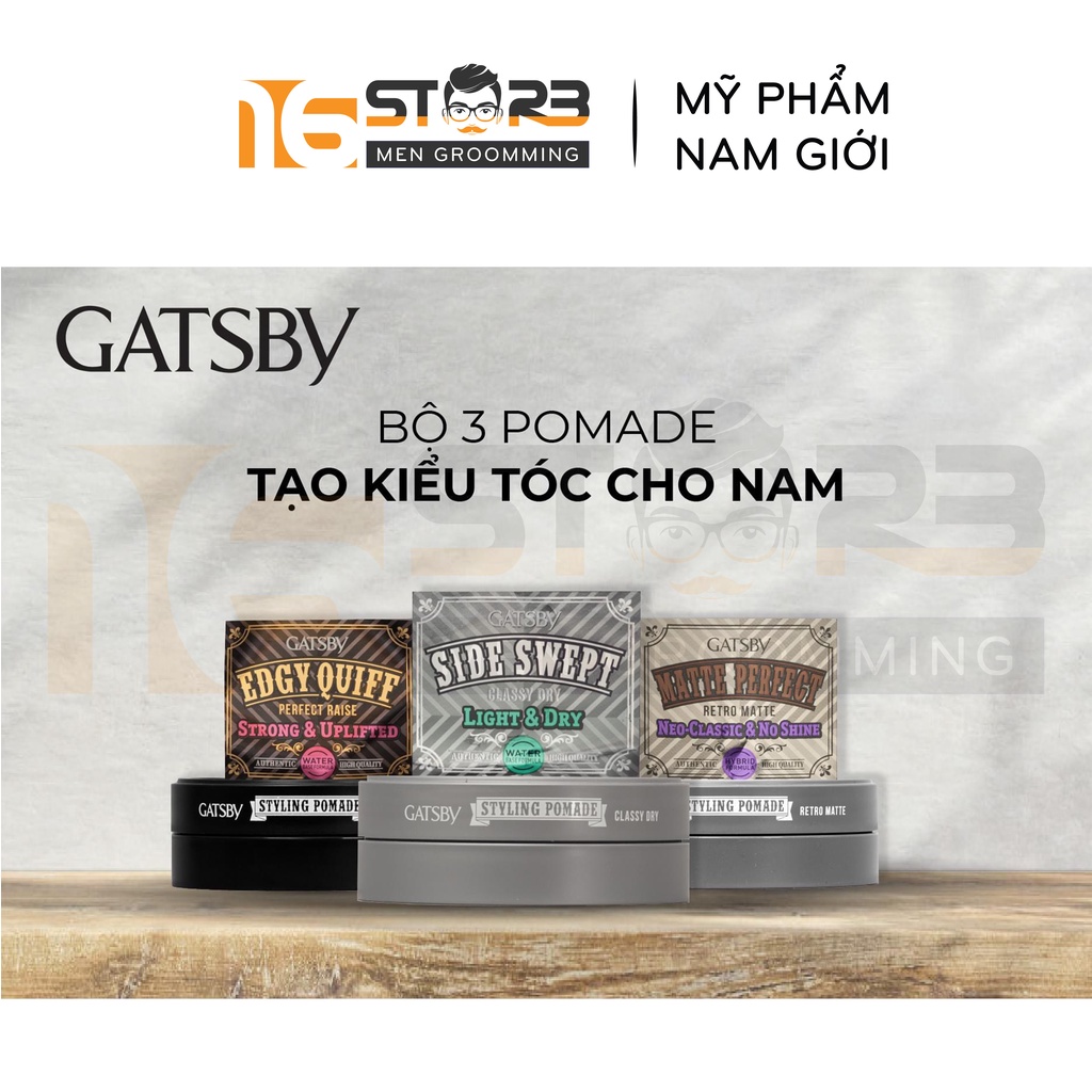 [Chính Hãng 100%] Sáp Vuốt Tóc Gatsby Styling Pomade 75g