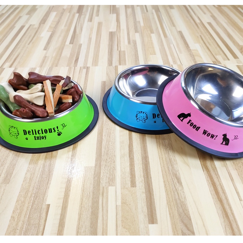 MOLAMGO  Tô Đựng Thức Ăn Cho Thú Cưng Chống Trượt Bằng Thép Không Gỉ