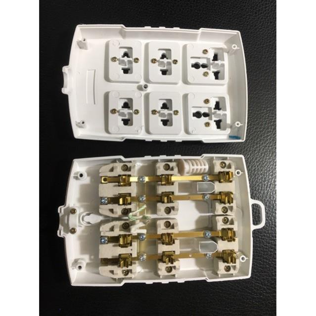 Ổ cắm điện Nival 6 lỗ chịu tải cao 3000-6000w