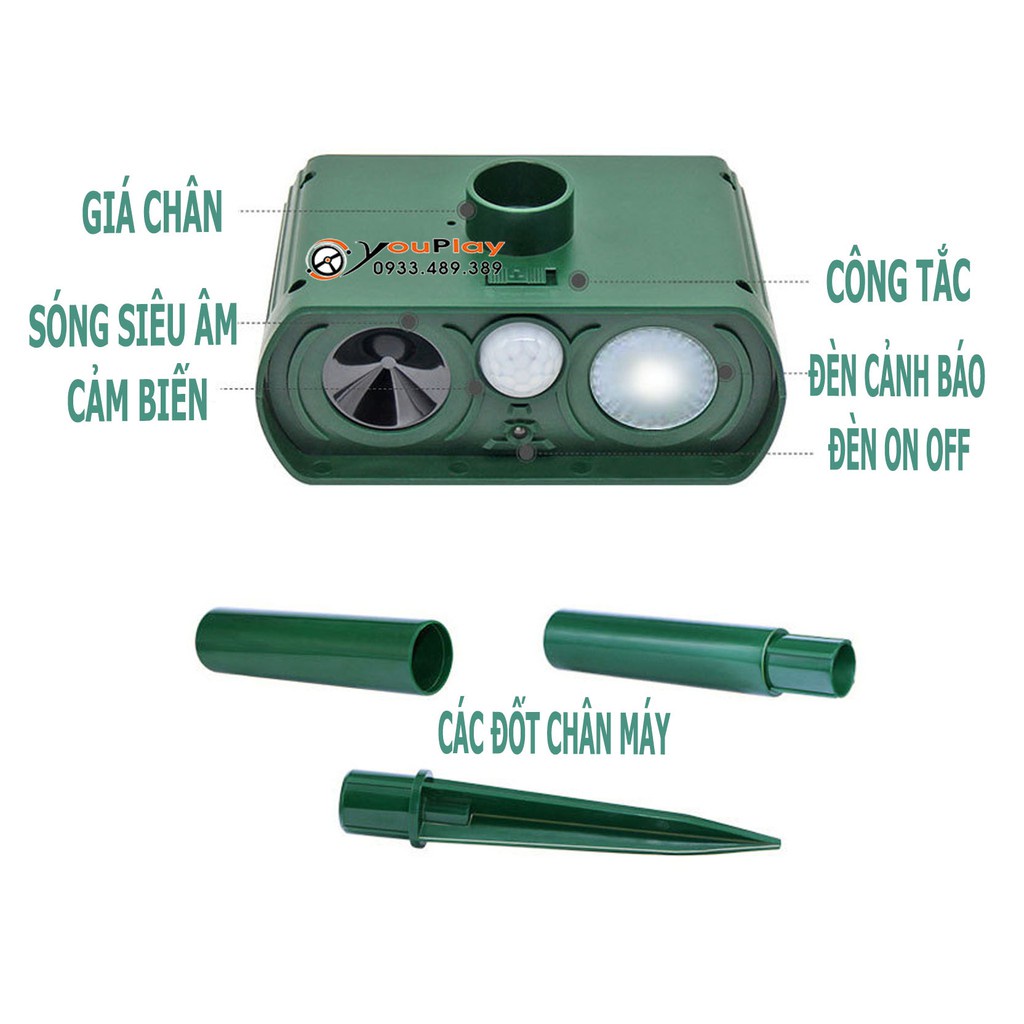 Máy đuổi chuột AMB A1 HL, thiết bị đuổi động vật bằng công nghệ hồng ngoại sóng siêu âm