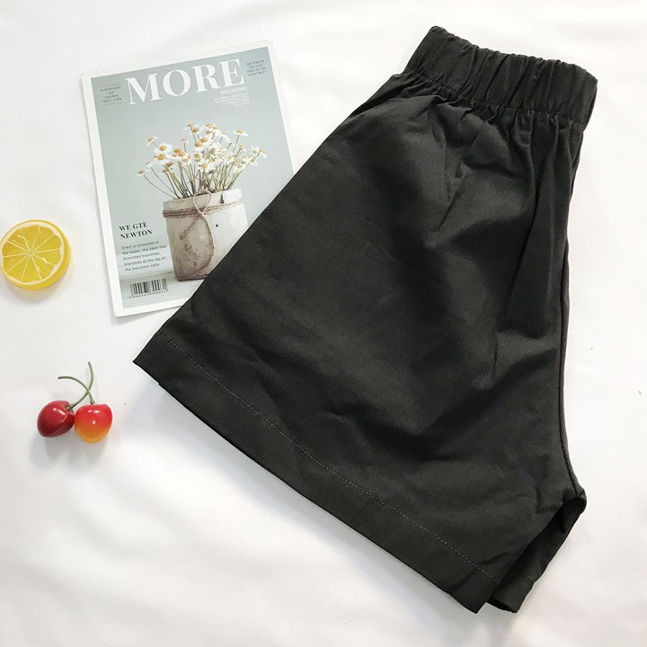 Quần đùi nữ kaki thun freesize từ 40kg-45kg - QU36