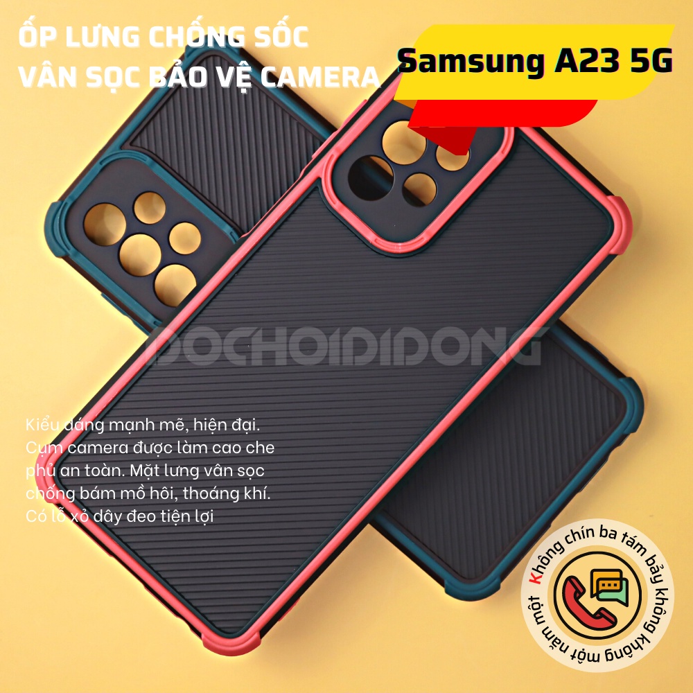 Ốp lưng Samsung A23 5G vân sọc bảo vệ camera