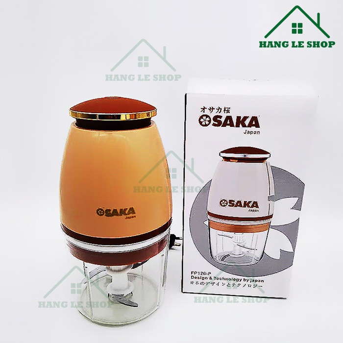 Máy Xay Cầm Tay Mini Đa Năng Osaka Japan, Model 2022, Công Suất 350W, Dùng Xay Thịt, Hoa Quả, Rau Củ