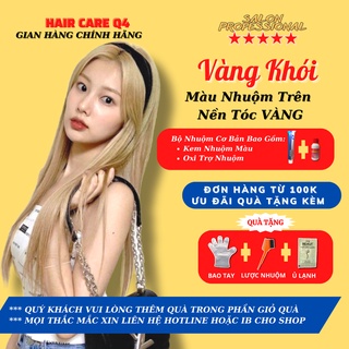 Thuốc Nhuộm Tóc Màu Vàng Khói Ánh Kim, Vàng Bơ Sữa Hot Trend Mùa Tết - Hair Care Q4