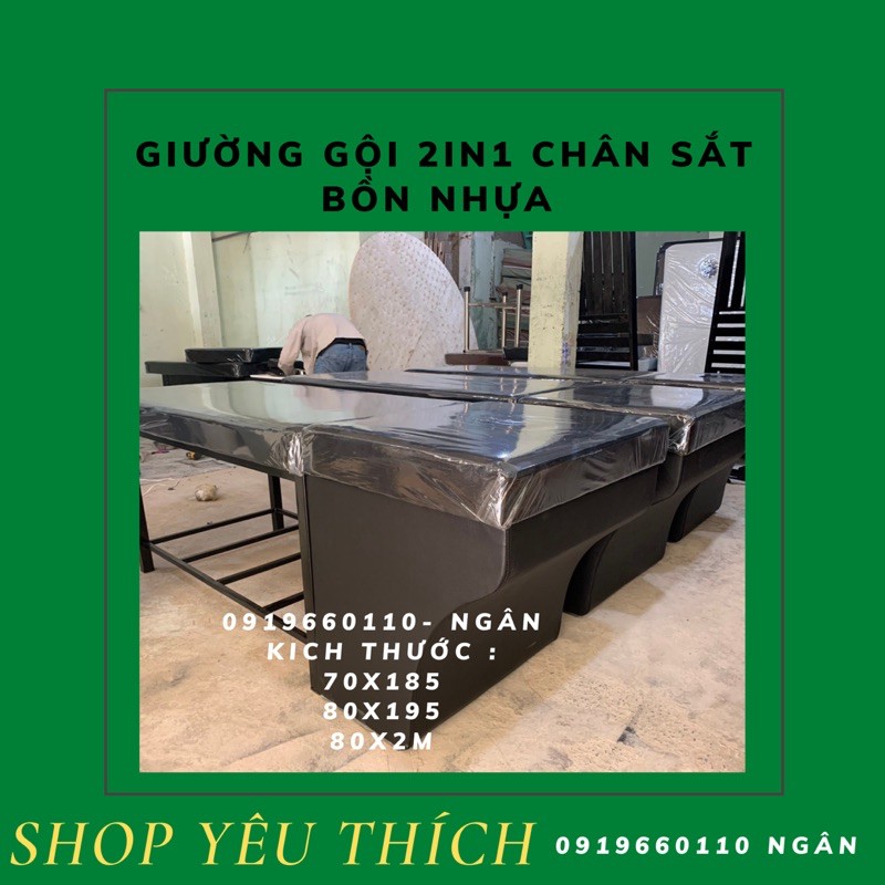 Giường gội đầu chân sắt bồn nhựa | BigBuy360 - bigbuy360.vn