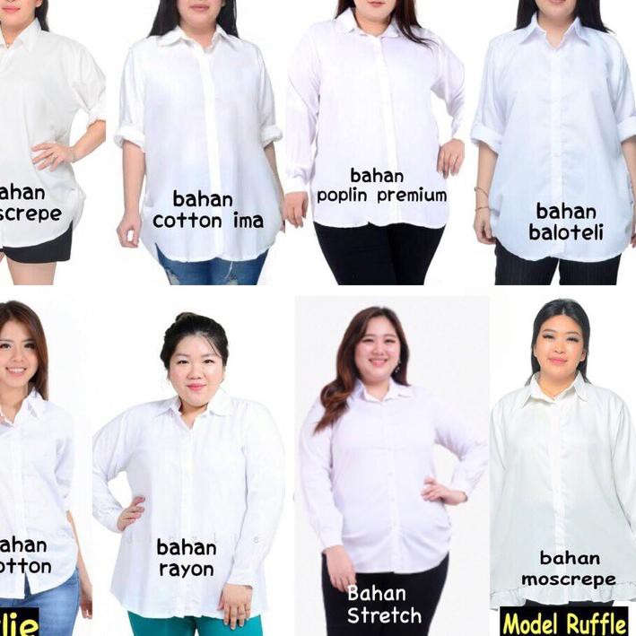 Áo Sơ Mi Trắng Dáng Dài Size Xxl Xxxl 5xl 6xl Thời Trang Công Sở Thanh Lịch Cho Nữ