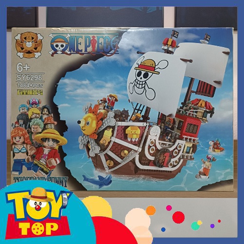 Lắp ráp xếp hình ghép One Piece : Tàu thuyền của Băng mũ rơm Luffy THOUSAND SUNNY SHIP cỡ bự SY6298