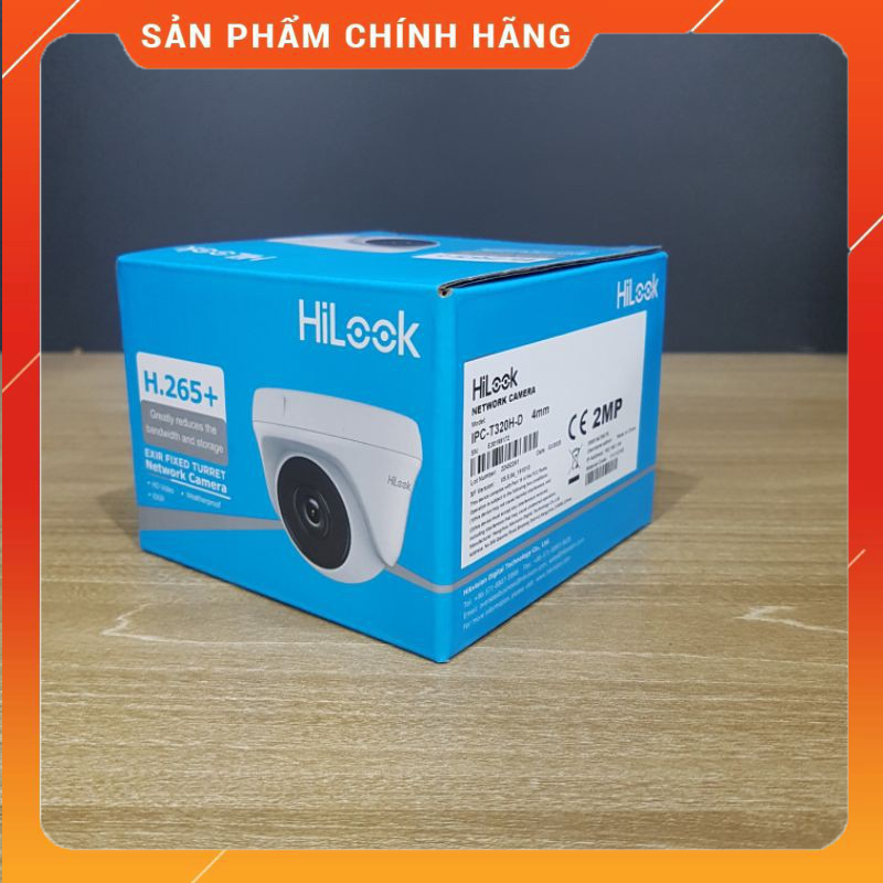 Camera IP Dome hồng ngoại 2.0 Megapixel HILOOK IPC-T320H-D - Hàng chính hãng