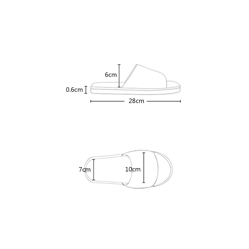 1 Đôi Dép Đi Trong Nhà / Khách Sạn / Spa Mềm Mại Dày Dặn Màu Trơn Chống Trượt Dùng Ở Nhà / Khách Sạn