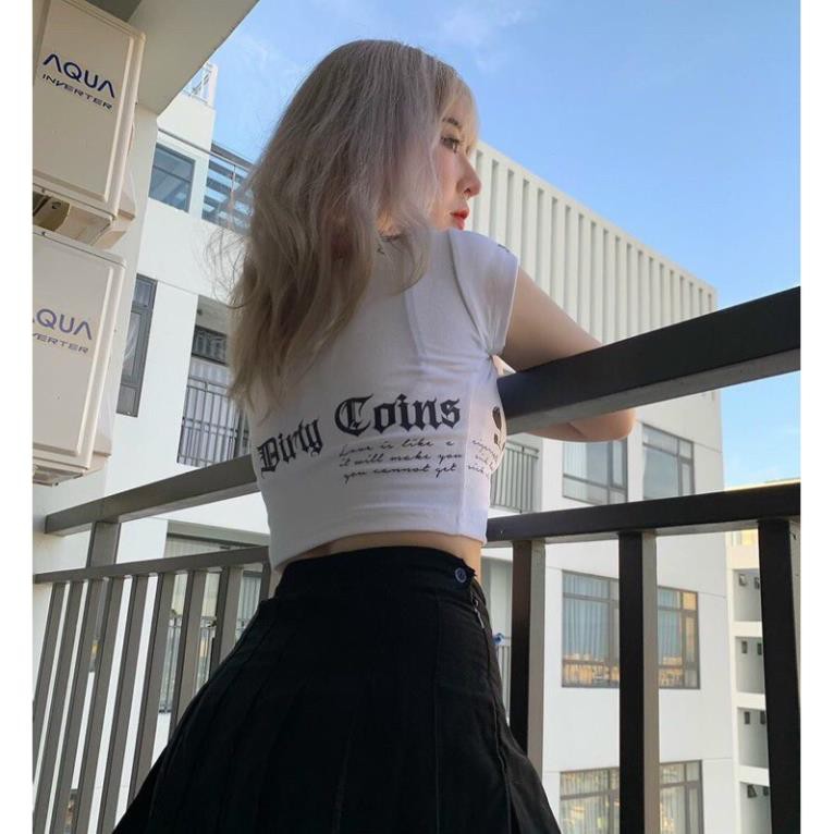 [Mã FASHIONG10 giảm 10k đơn 50K] Áo CropTop Nữ In Chữ DG 🦋FREESHIP🦋 Áo Cộc Tay Dáng | BigBuy360 - bigbuy360.vn