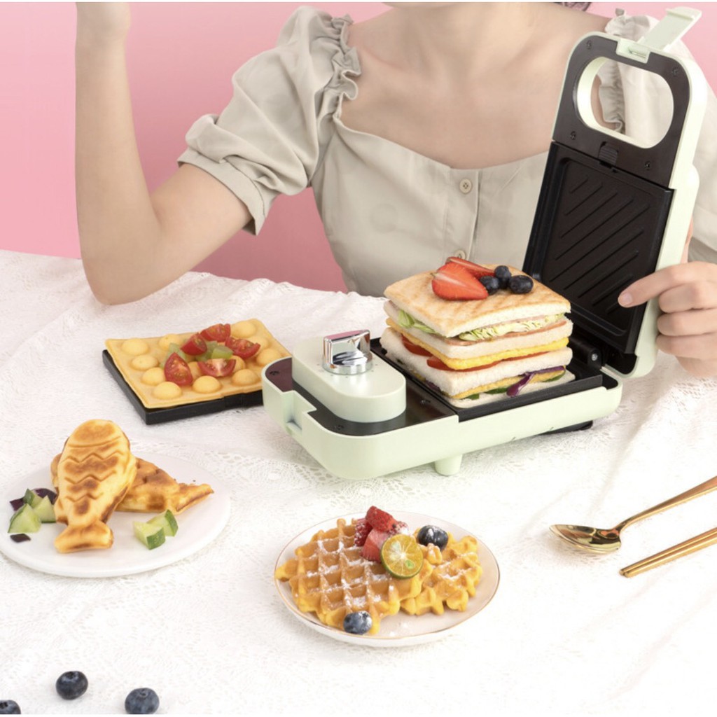 Máy Làm Bánh Mini Đa Năng AFC - YG 1088  Nướng Bánh Mì Sandwich, Bánh cá.... Vô Cùng Tiện Lợi Dễ Dàng