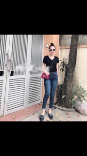 Quần jeans tua gấu
