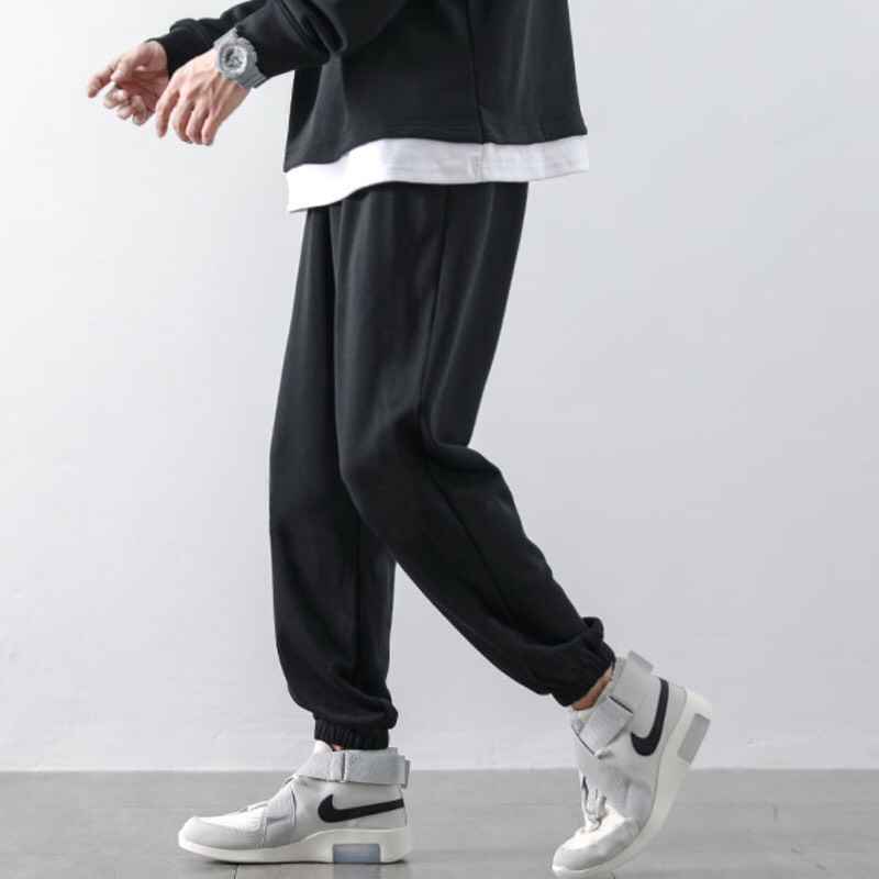 Quần Dài Jogger Thể Thao Ống Rộng Bo Gấu Thời Trang Unisex Basic Nam Nữ Năng Động Ulzzang NUPAKACHI