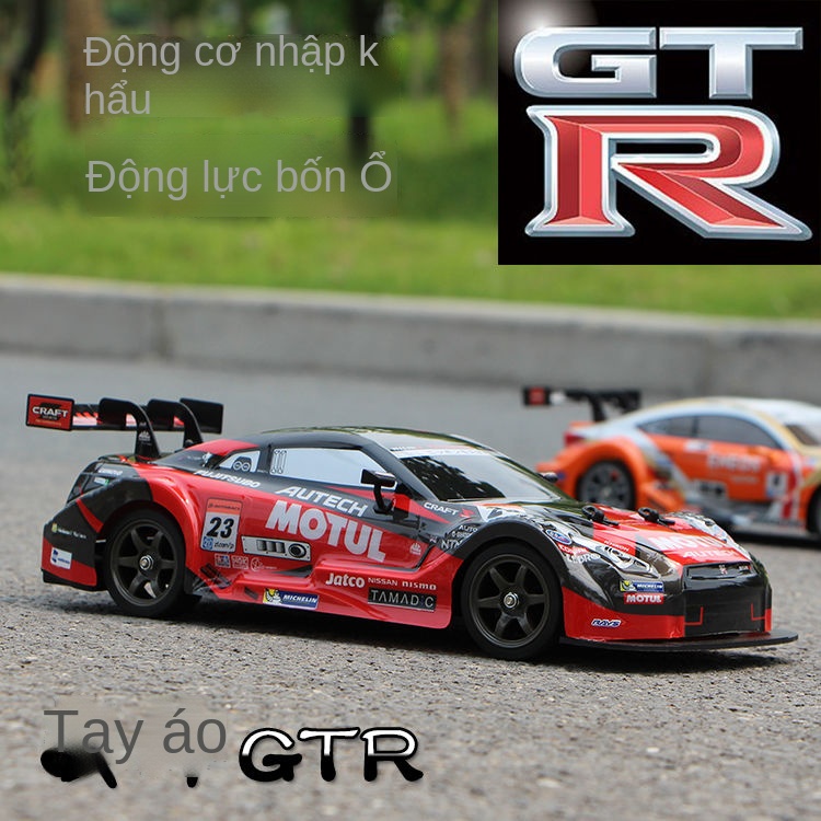 ✌Trẻ em ô tô điều khiển từ xa bốn bánh RC chuyên nghiệp drift đua xe tốc độ cao mô hình xe ô tô GTR điều khiển từ xa xe