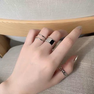 sét nhẫn nữ đơn giản thời trang cá tính 3 chi tiết