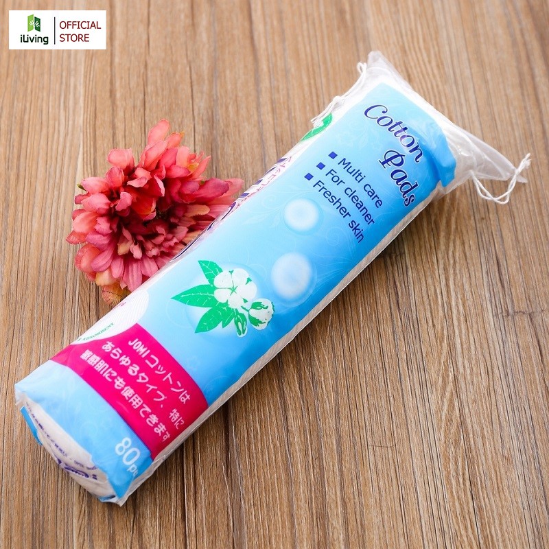 Bông tẩy trang Jomi Cotton Pads 120 miếng  ILIVING-JOMBTT120M | BigBuy360 - bigbuy360.vn