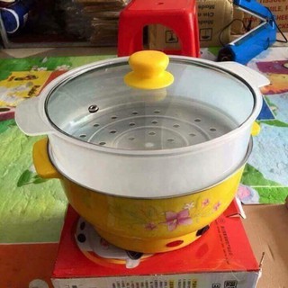 Sale Nồi lẩu điện mini 2 tầng