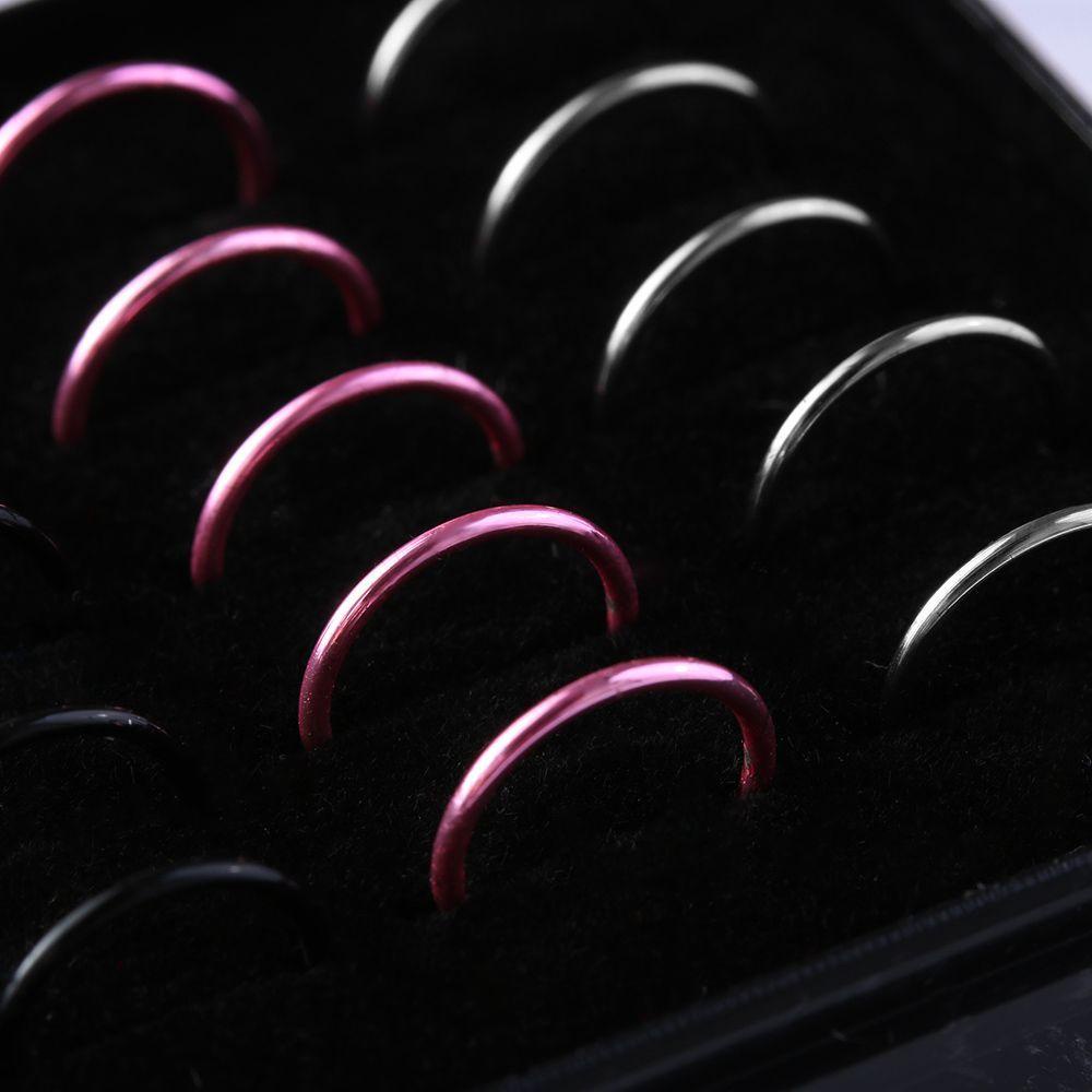 Set 40 Khuyên Mũi Tròn Bằng Thép Gợi Cảm