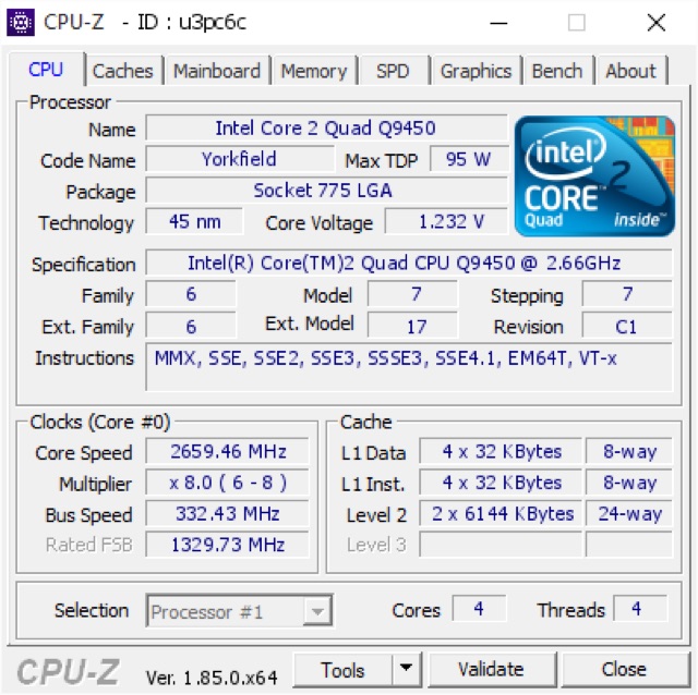 CPU-Q9450 Quadcore(Socket 775) | BigBuy360 - bigbuy360.vn