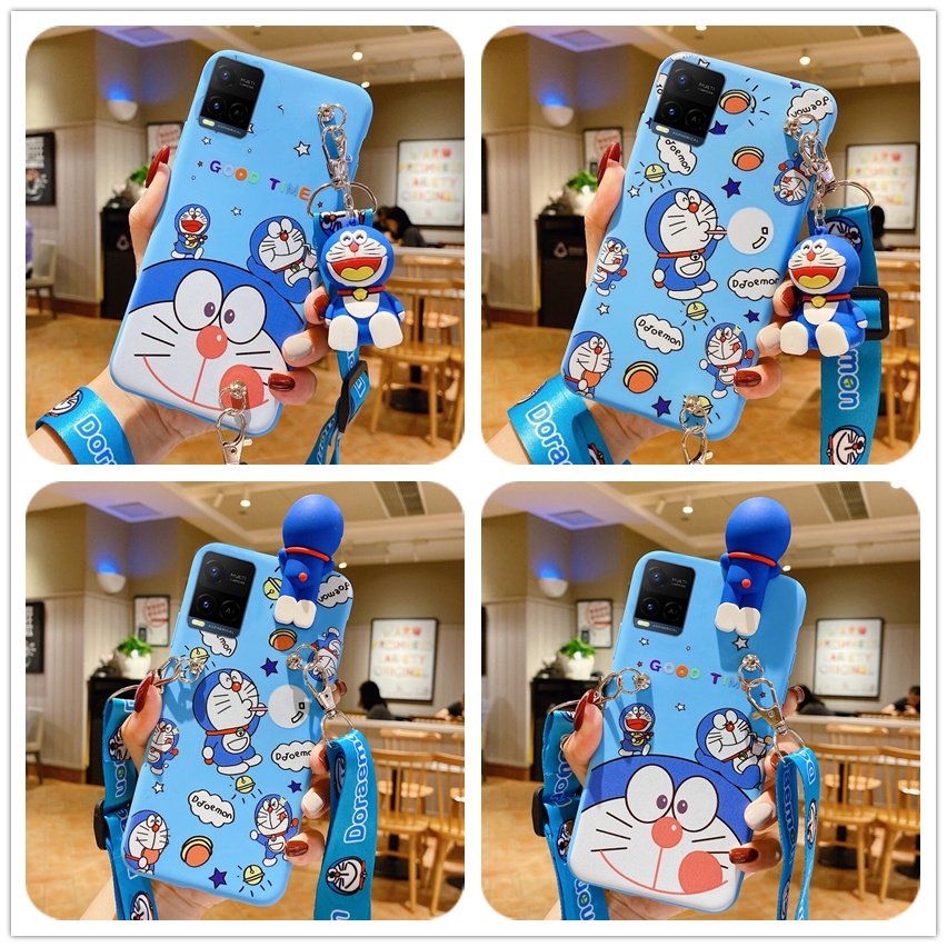 Ốp điện thoại họa tiết Doraemon 3d cho Vivo y21 y21s y33s y31 y51 y51a y20 y20i y20s