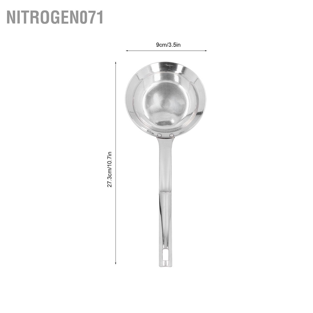 Nitrogen071Muỗng Lọc Dầu, Tách Mỡ bằng thép không gỉ 304 Lưới lọc cặn dầu thực phẩm Dụng cụ nhà bếp