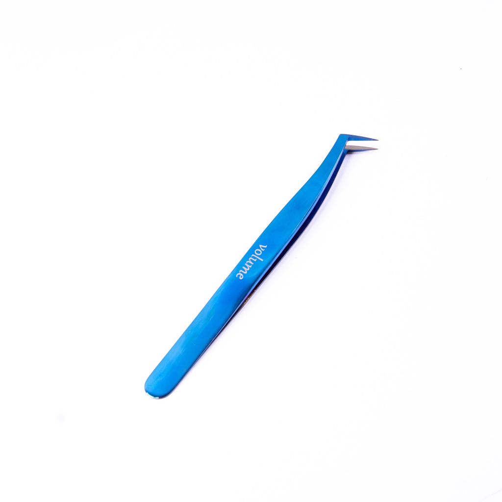 Nhíp xanh mũi vuông, dùng để tạo fan, nối mi volume, bao test nhíp
