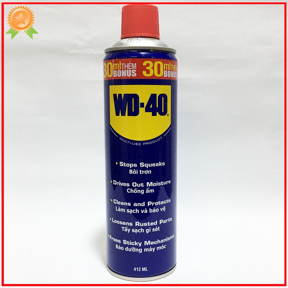 Dầu bôi trơn chống rỉ sét đa năng WD40 412ml (Mỹ)