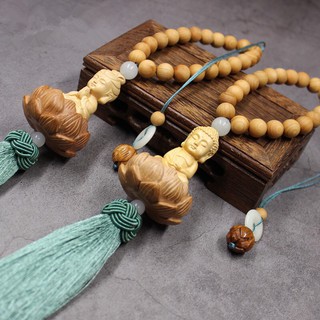 Khánh treo xe ô tô cao cấp bằng gỗ hoàng dương, trang trí xe hơi, dây treo xe ô tô