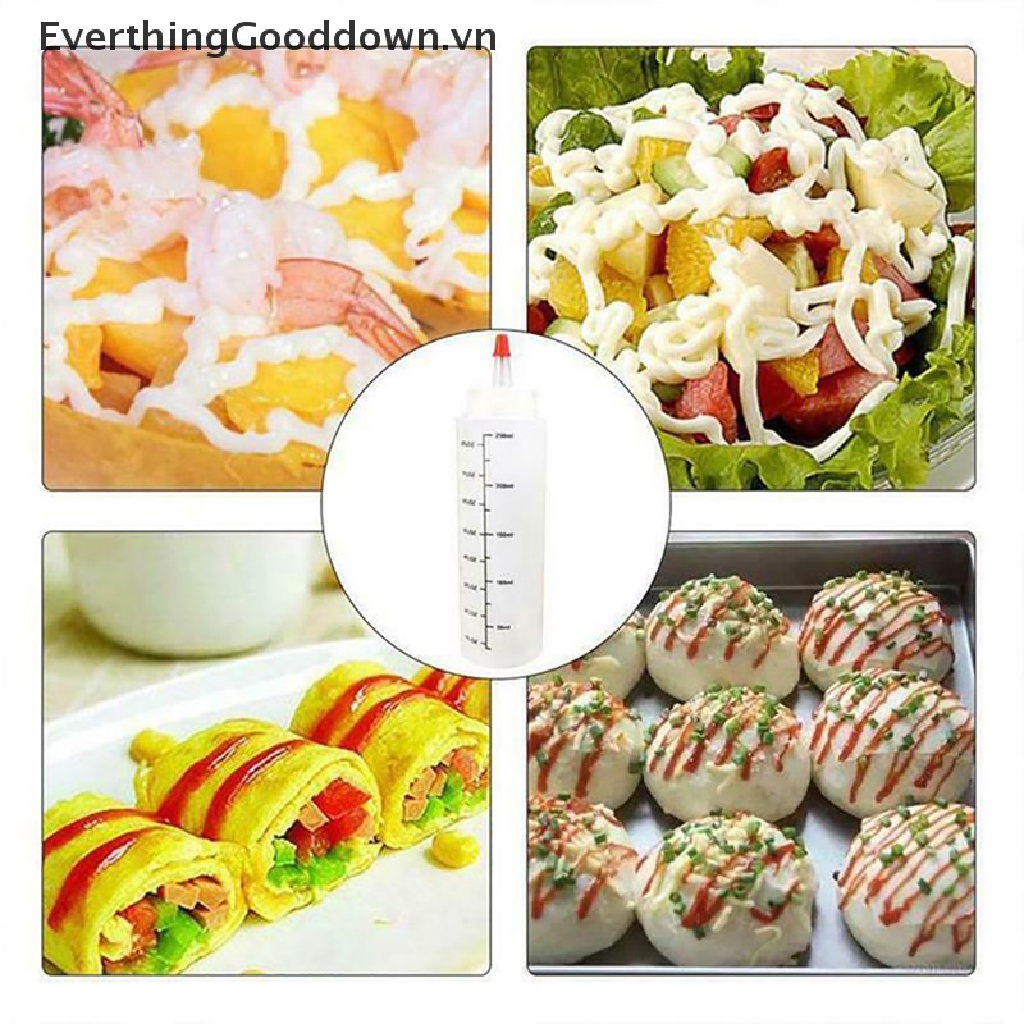 Everthinggood Bình Đựng Salad Dạng Bóp Chống Rò Rỉ Có Thang Đo Dành Cho Nhà Bếp