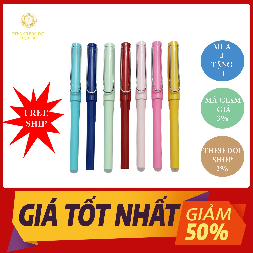 Bút Máy Xóa Được,Ngòi Êm Trơn nét 0.5mm , Ngòi Mài, Ngòi Kim Tinh Lá Tre  - Dụng cụ học tập Tuệ Minh