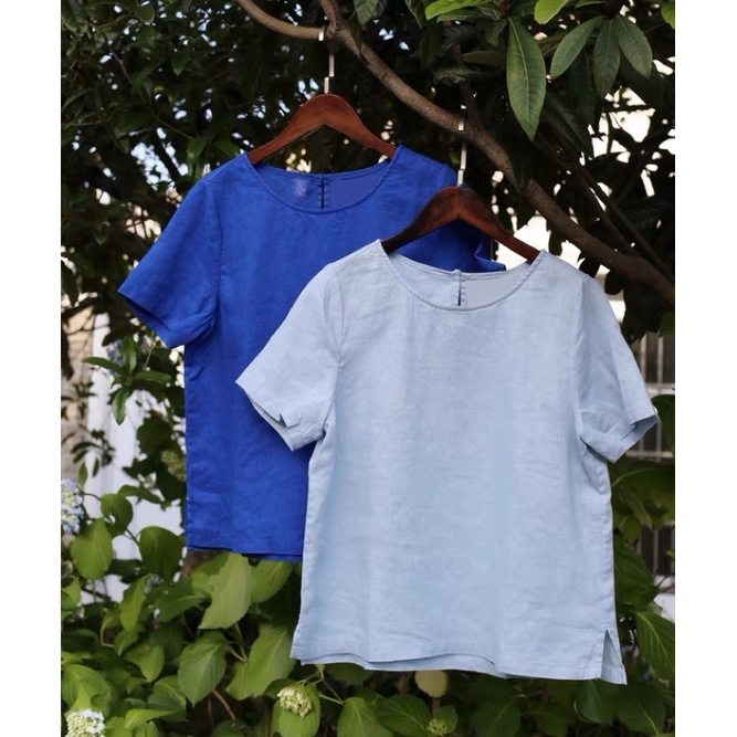 Áo linen tưng basic