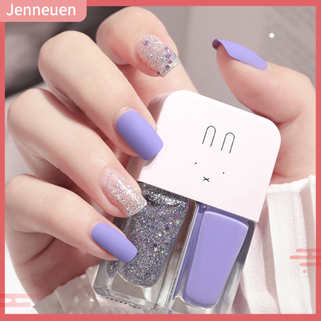 Sơn Móng Tay 2 Trong 1 6ml x 2 Mau Khô Chống Thấm Nước