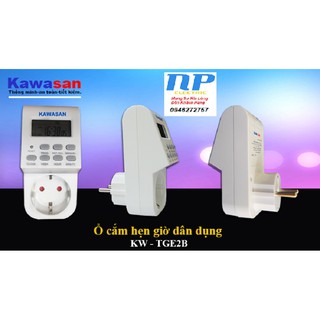 Ổ Cắm Hẹn Giờ Kỹ Thuật Số KAWASAN KW-TGE2B