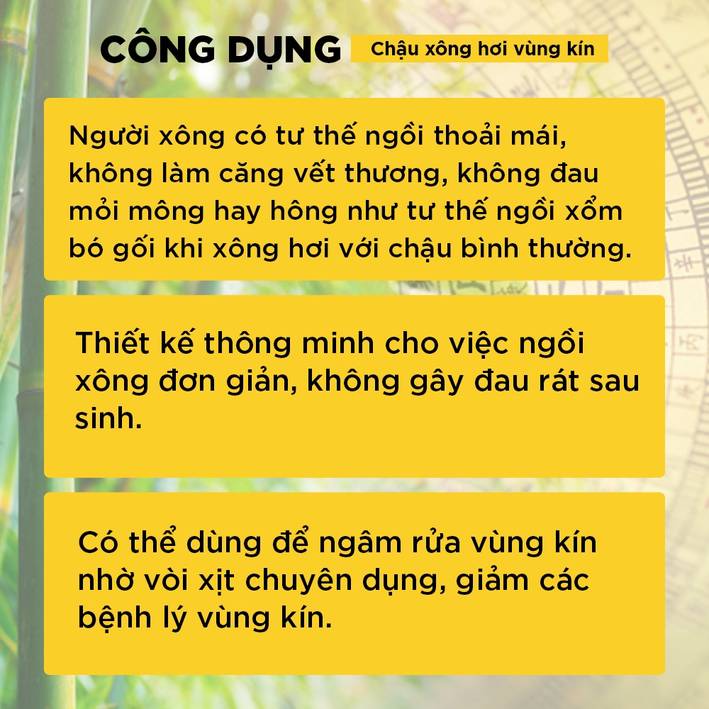 Chậu Xông Hơi Vùng Kín Nhựa Cao Cấp ZitaHima Có Vòi Xịt