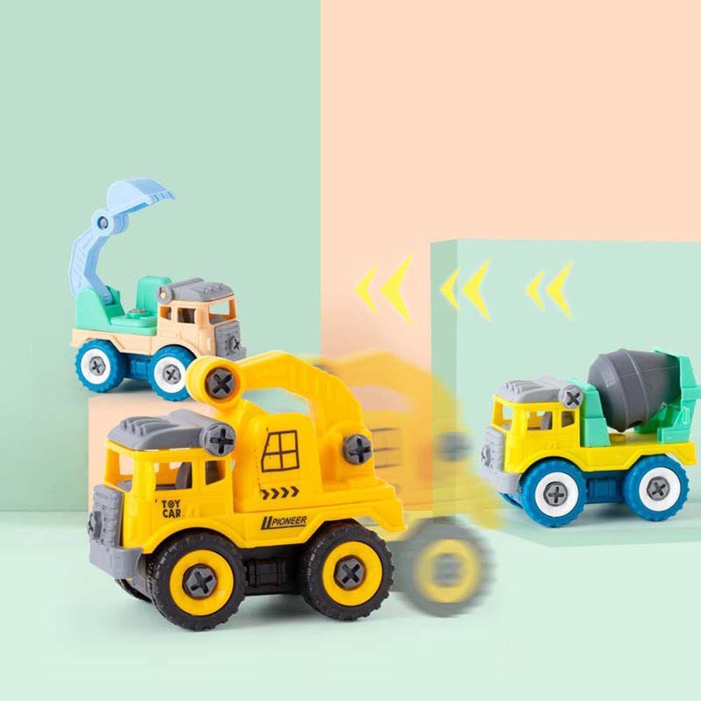 Đồ Chơi Mô Hình Xe Công Trường REBUY1 Tự Lắp Ráp Sáng Tạo Cho Bé