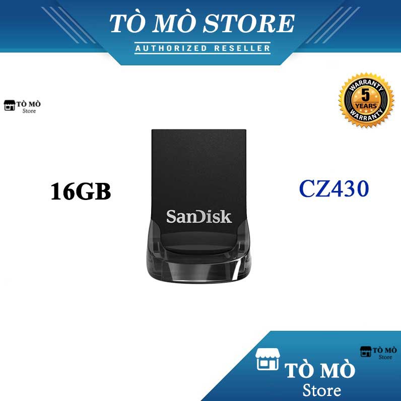 USB 3.1 SanDisk Ultra Fit CZ430 16GB 130MB/s - Bảo hành 