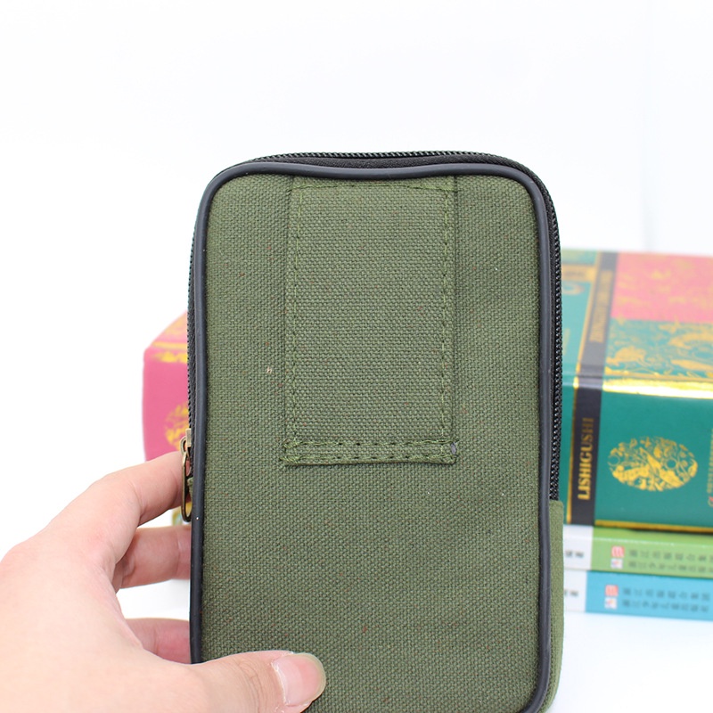 Túi Đeo Hông Đựng Điện Thoại Bằng Vải Canvas Tiện Dụng
