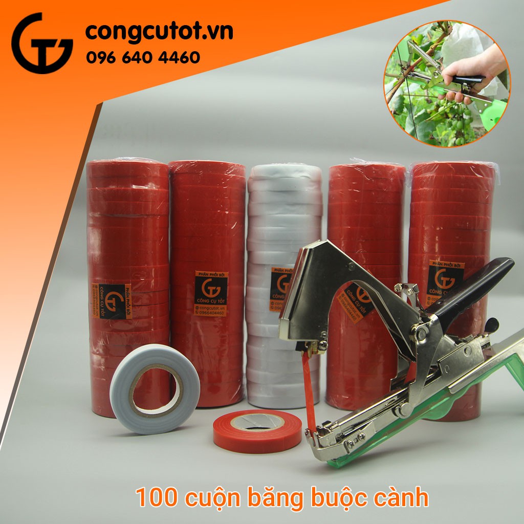 Bộ 100 cuộn băng buộc cành cây