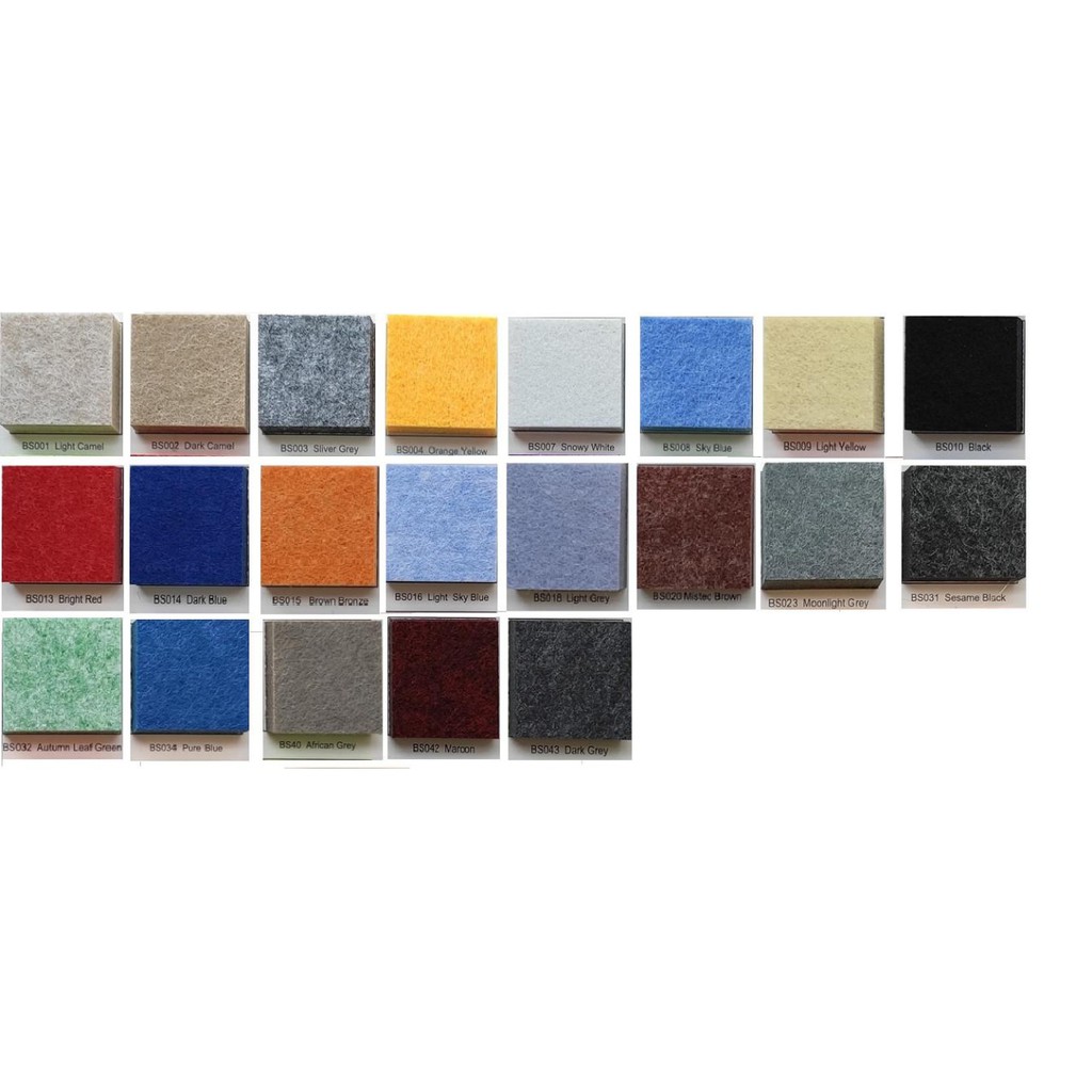 Nỉ tiêu âm  Acoustics Panels Polyester Sonic không vát góc cạnh 60x60cm Combo 8 Tấm