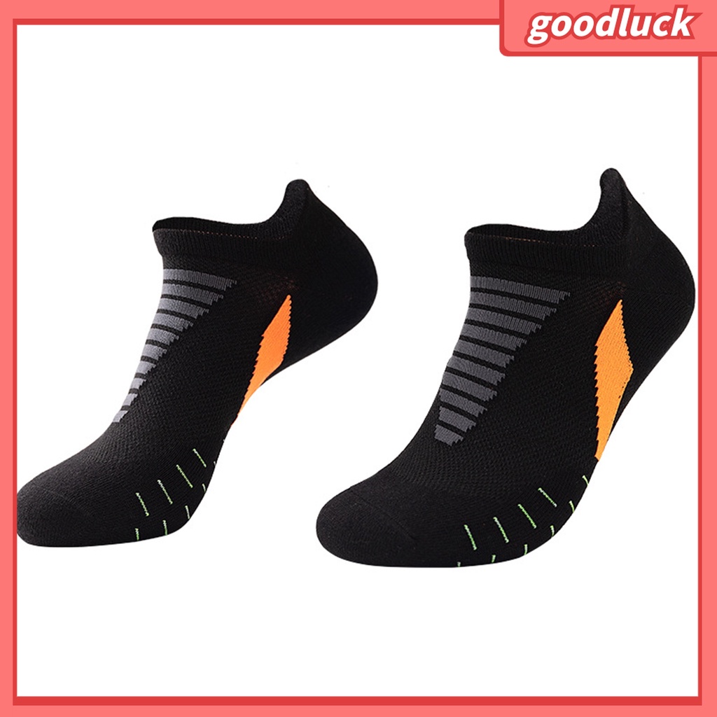 &lt; Golu &gt; Vớ Nam Co Giãn Màu Sắc Tương Phản Thấm Hút Mồ Hôi Dành Cho Chạy Bộ