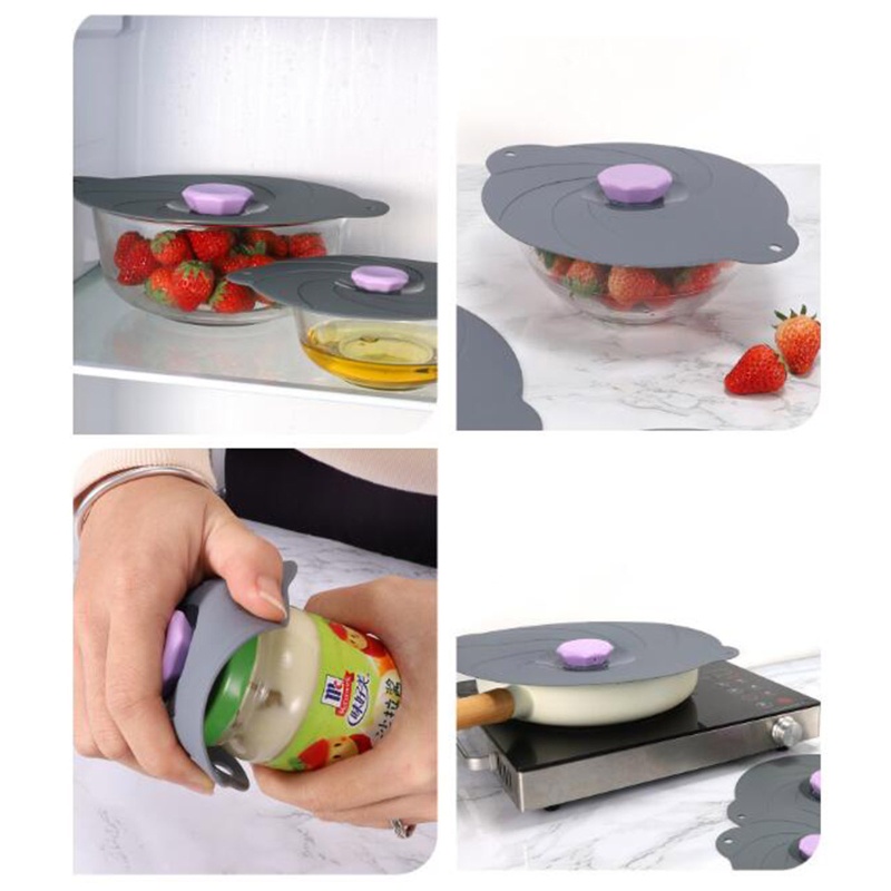Tay Cầm Nắp Nồi Bằng Silicone Có Thể Tái Sử Dụng Tiện Lợi