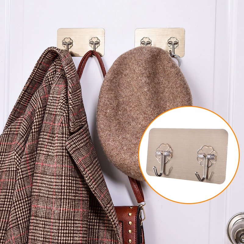 Móc treo đồ gắn tường chống thấm nước chống gỉ tiện dụng cho nhà bếp/ văn phòng